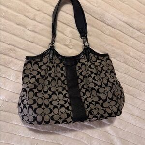 COACH Stylish Black and Gray Women's Bag